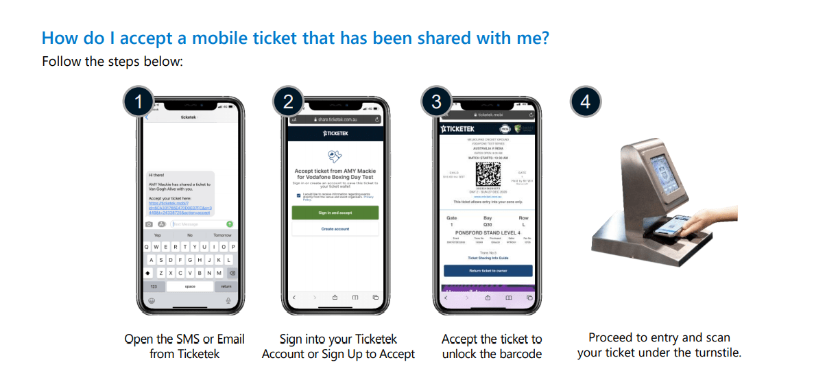 Buy, scan and share your tickets all on your mobile Ticketek Australia