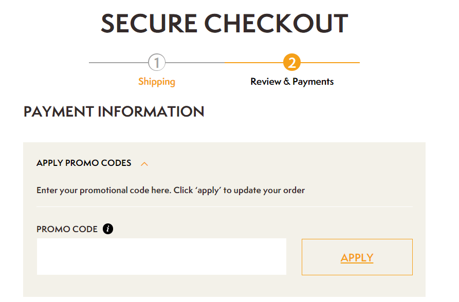 How do I apply a discount code? Timberland Customer Experience Centre