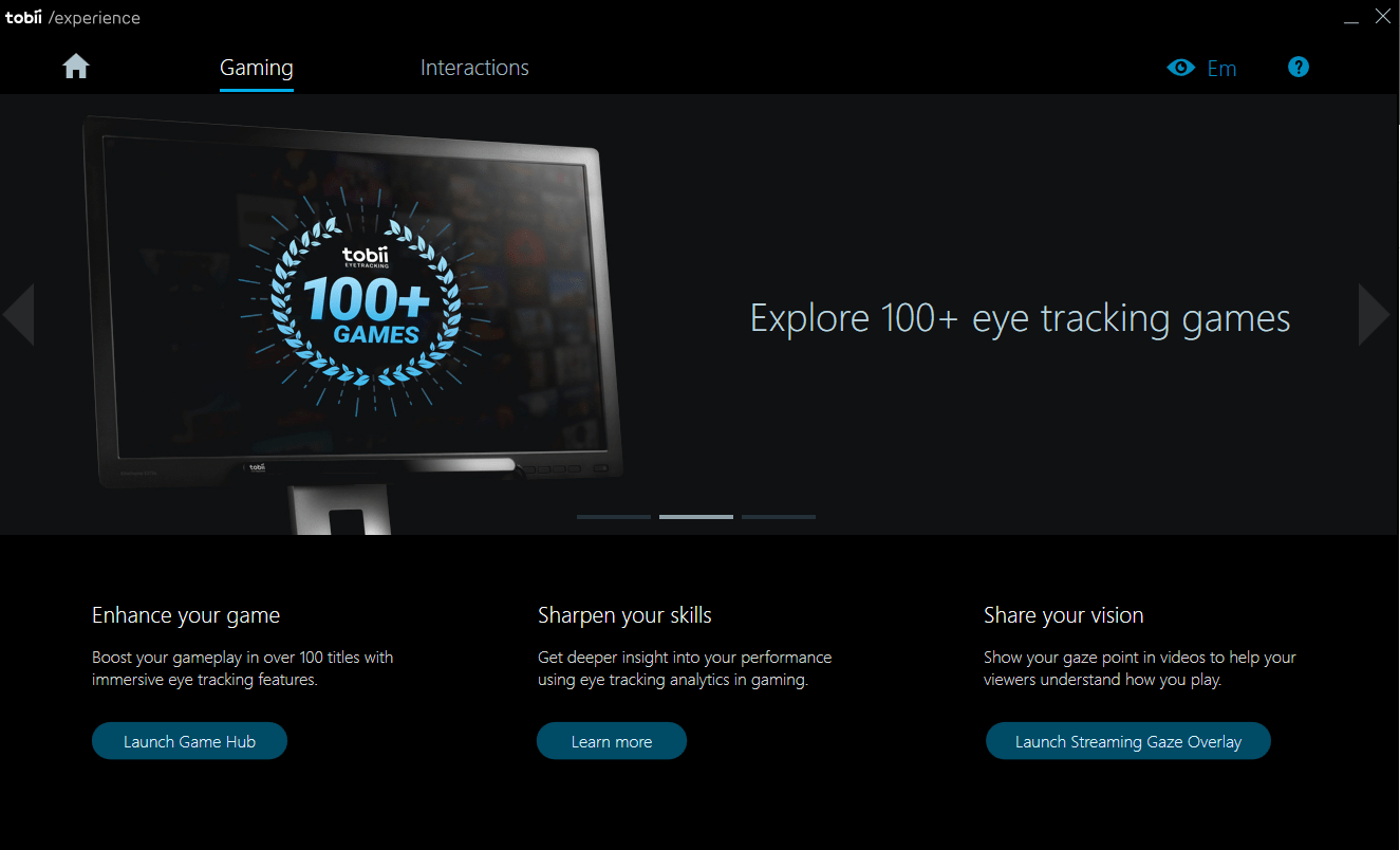 What is the Tobii Experience app? Tobii Eye Tracking Support