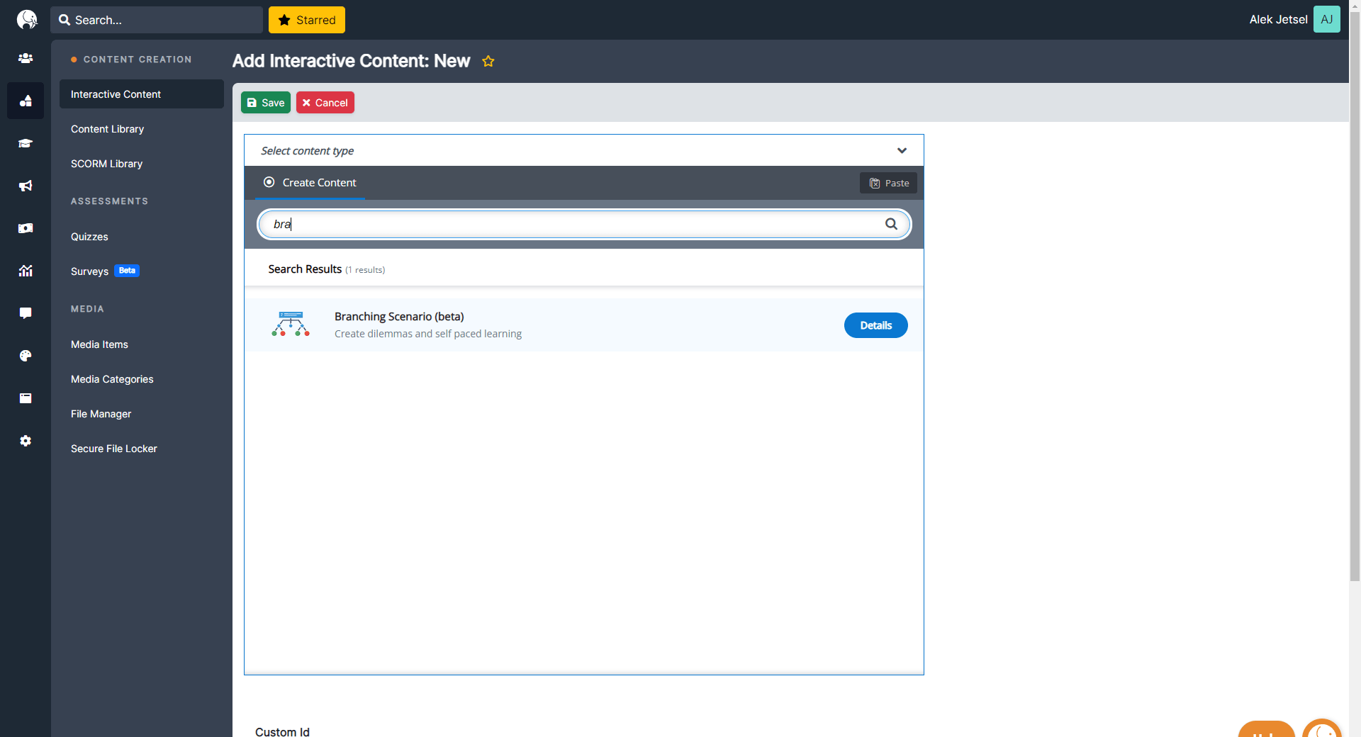 Create a Branching Scenario Tovuti Help Center