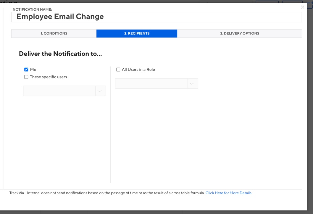 How to enable notification rules TrackVia
