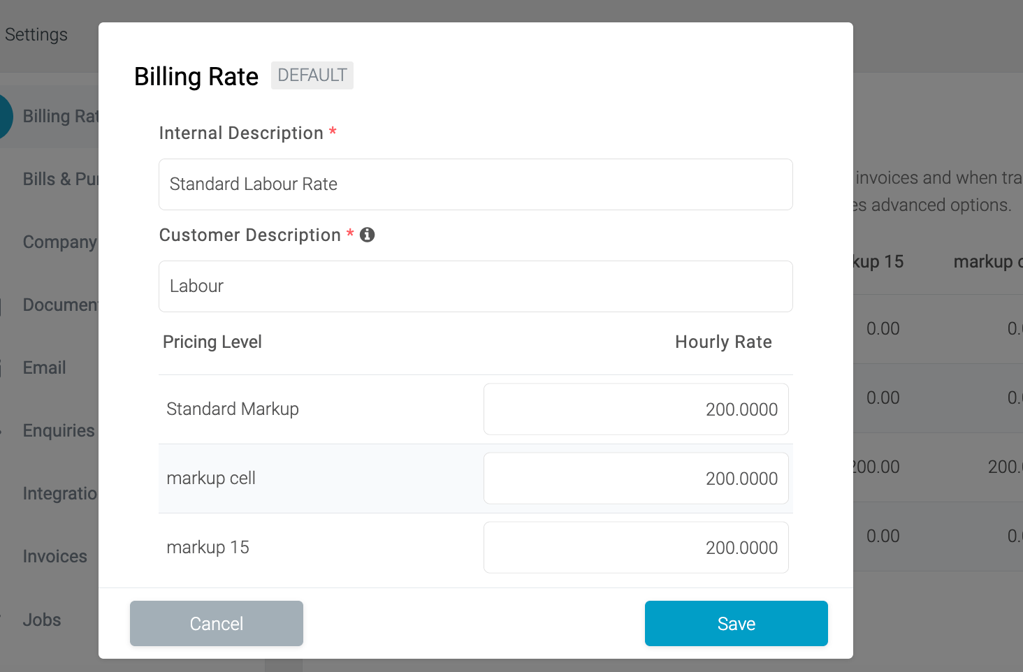Calculate costs and charges from Timesheets Tradify Help Centre