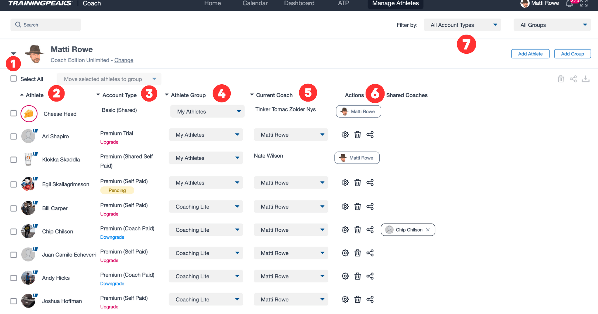 Manage Your Athletes' Accounts TrainingPeaks Help Center