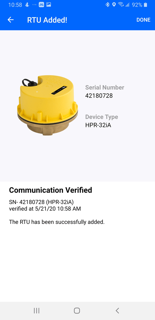 Add a New RTU to the RTU List