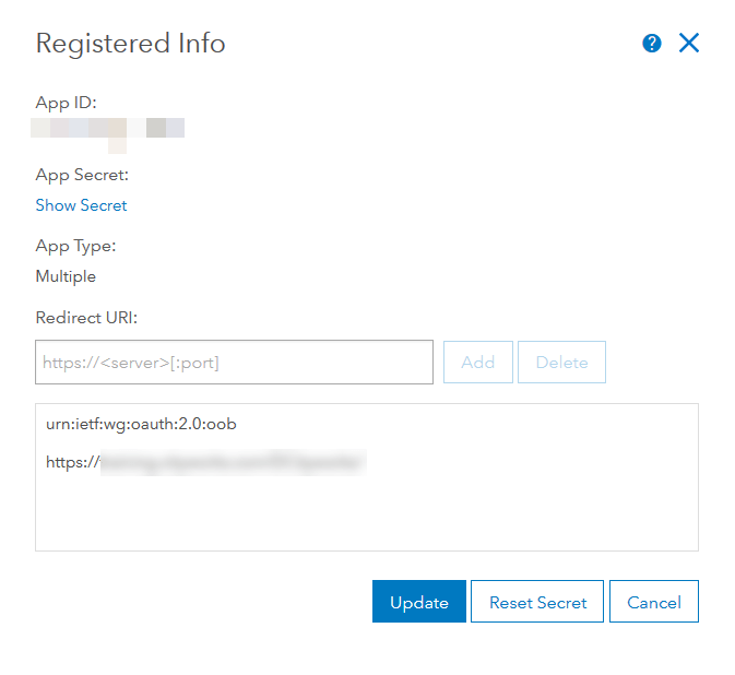 Create the Application in ArcGIS Online or Portal for ArcGIS