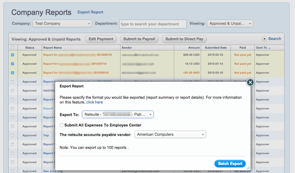 How to Submit an Expense Report into NetSuite Cloud Help Desk