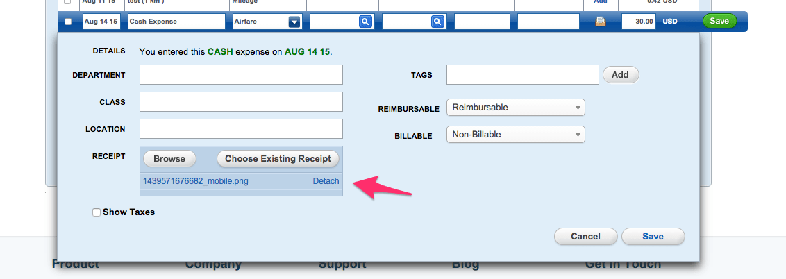 Delete a Receipt Cloud Help Desk