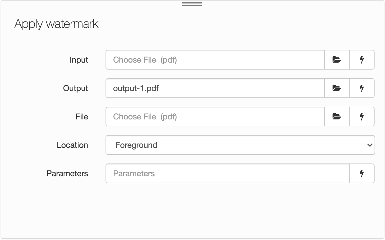 Apply watermark Typefi Support