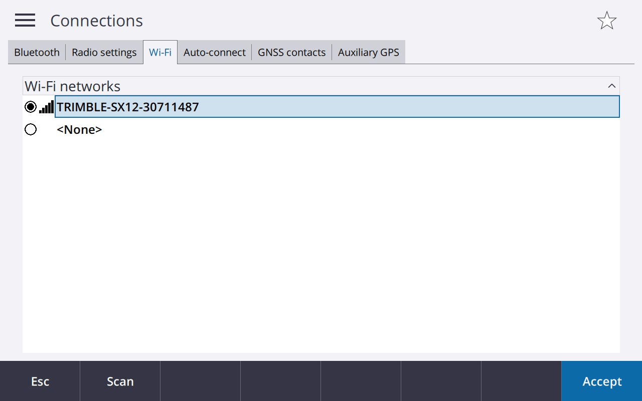 Trimble SX12 Reset WiFi Password Ultimate Positioning Group