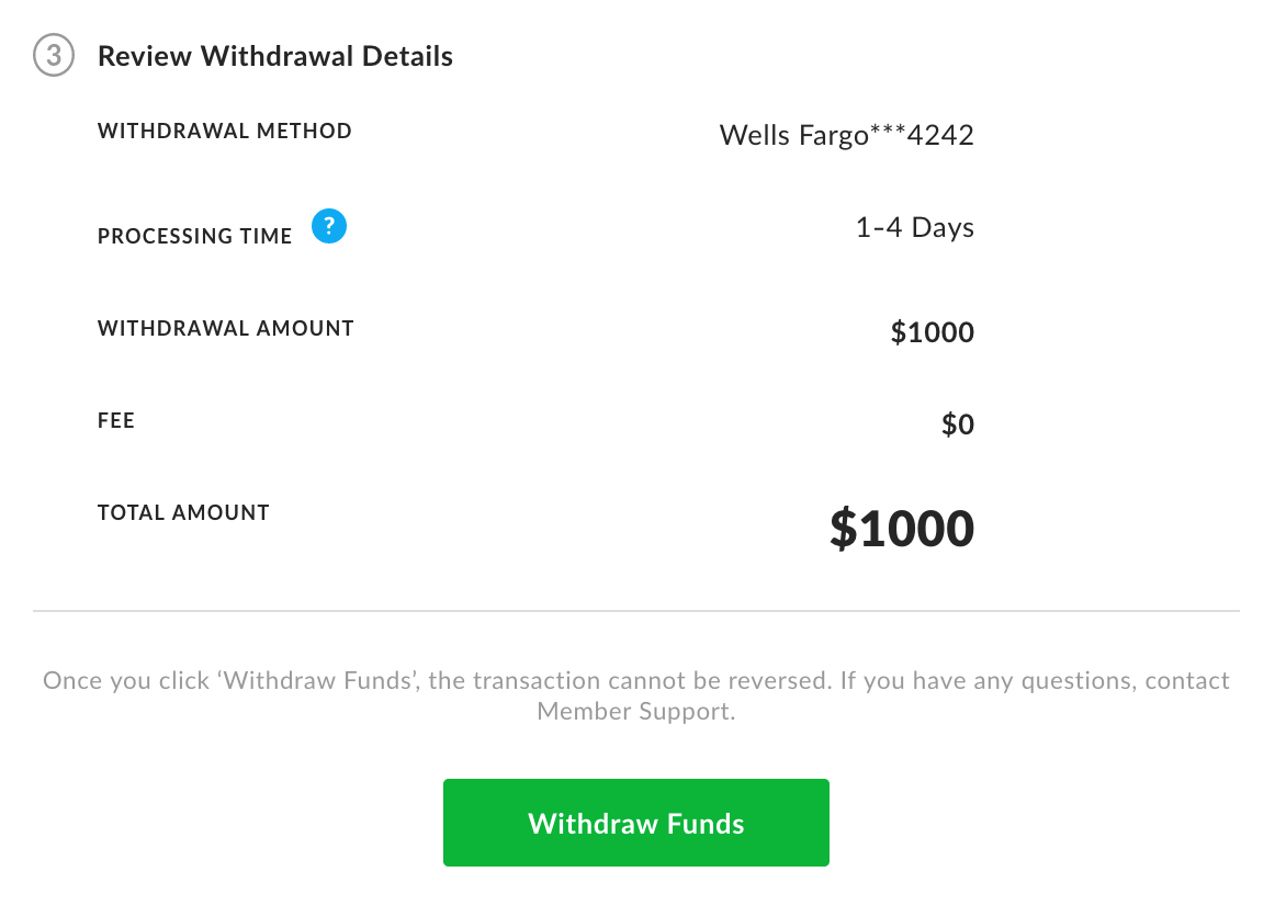 How to Withdraw Funds Help Center