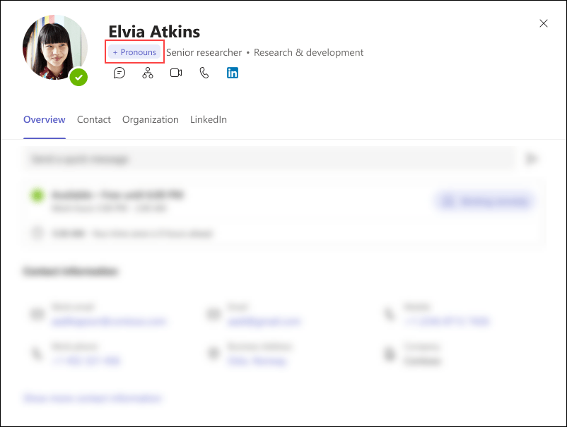 Add Pronouns to Teams and Office Account Help Center