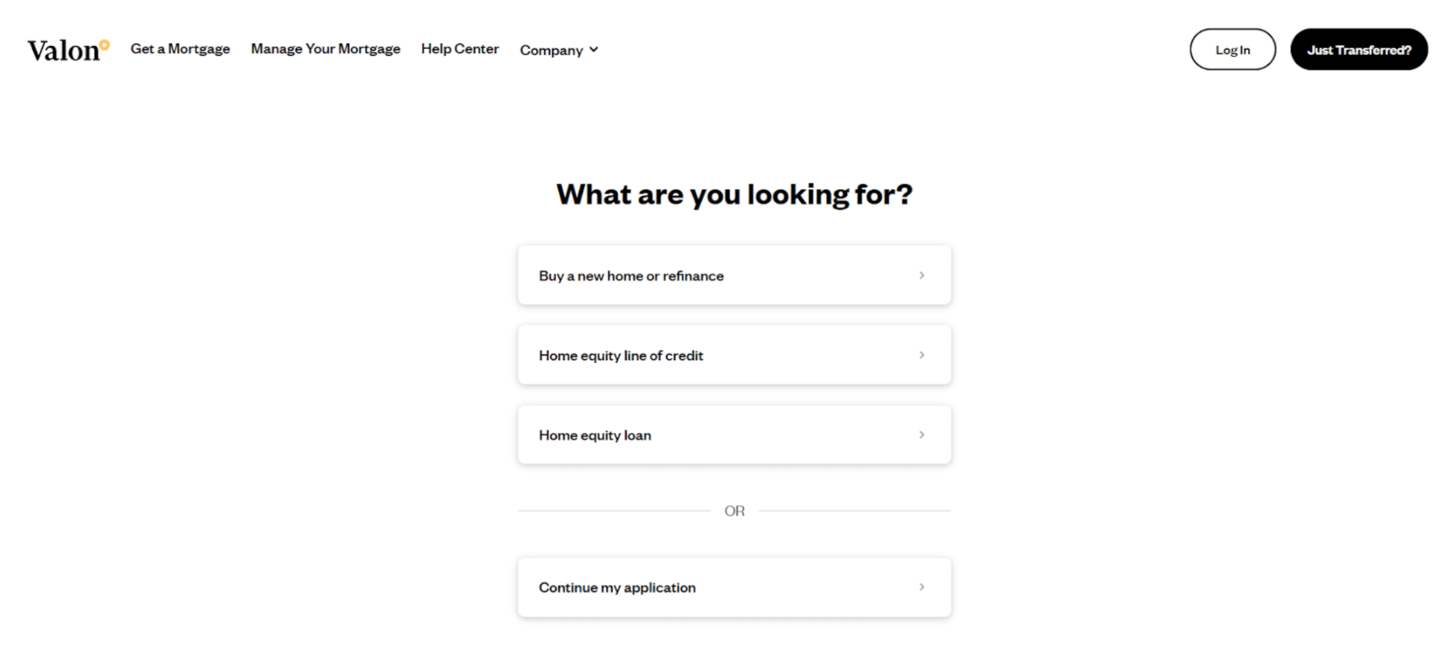 What if I have an existing online account with Valon? Valon Mortgage