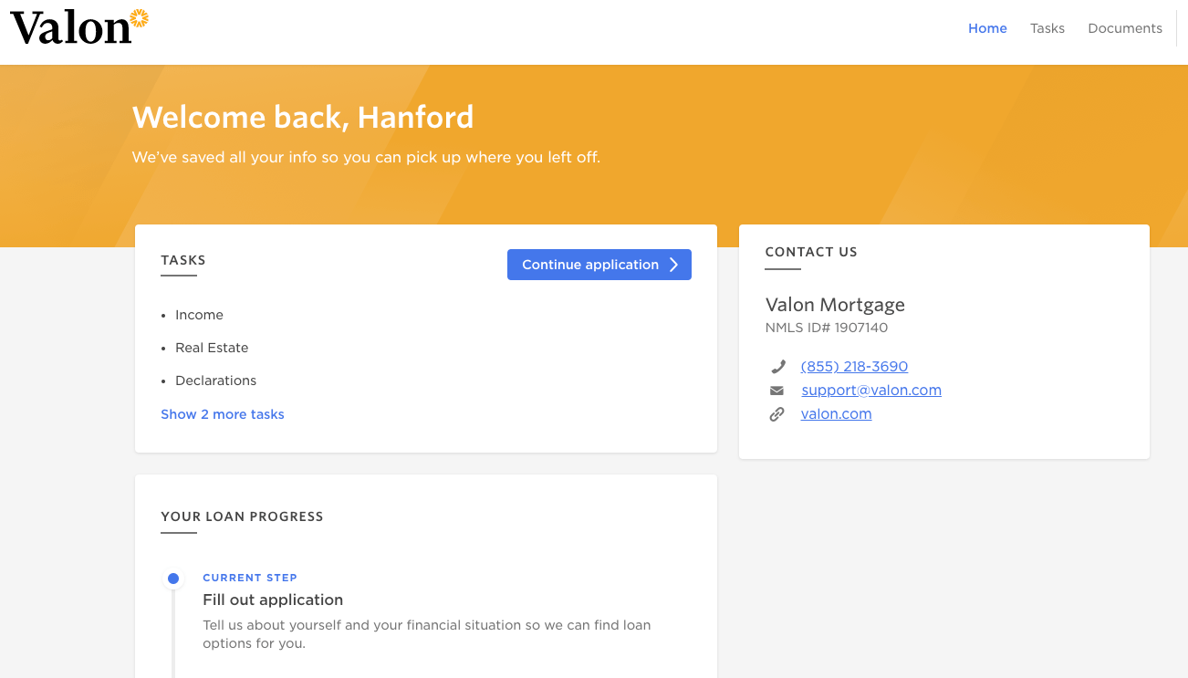 How do I merge my guest account with my Valon account? Valon Mortgage