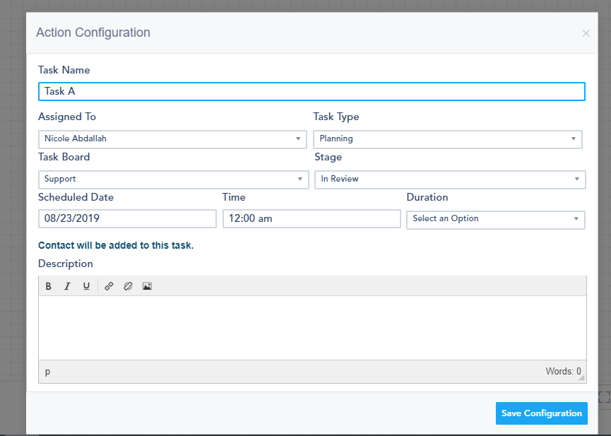 Task automation VBOUT Help Center