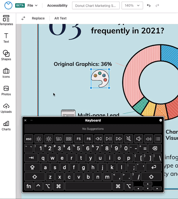Using keyboard shortcuts in the upgraded Editor Venngage Knowledge Base