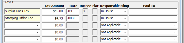 Surplus Lines Tax Calculator