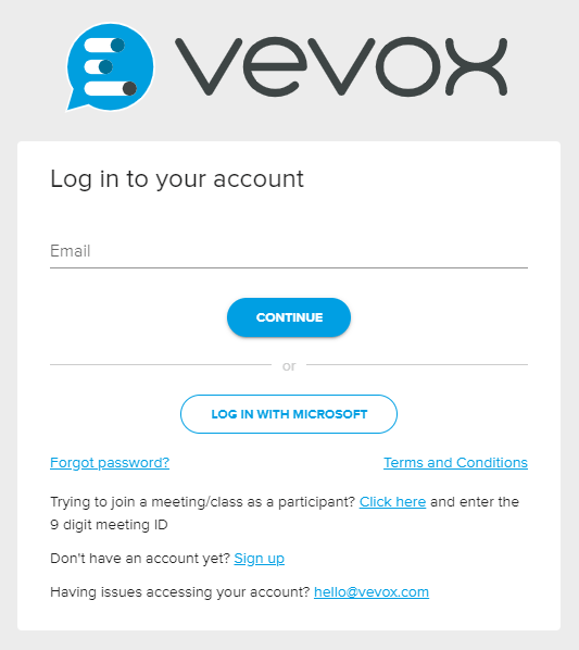 Why can’t I log into my account? Vevox
