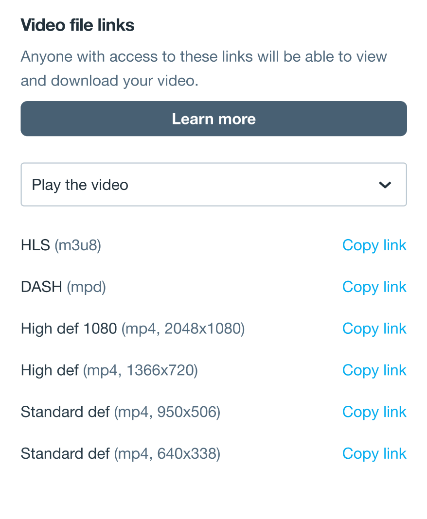 Direct links to video files Vimeo Help Center