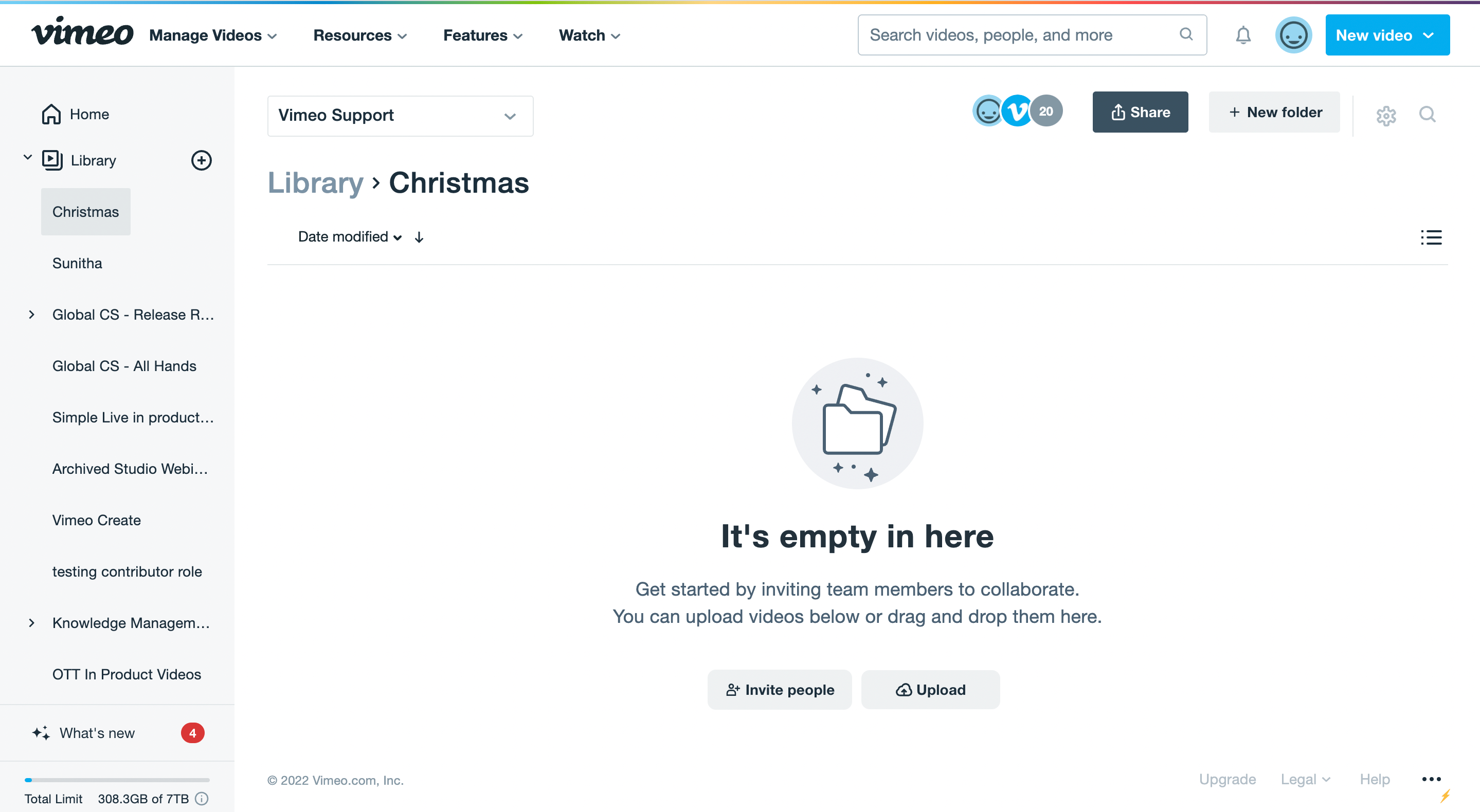 How to create and add videos to folders Vimeo Help Center