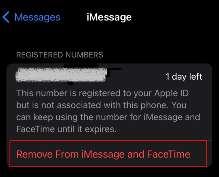Incorrect mobile number display on iPhone VIVIFI
