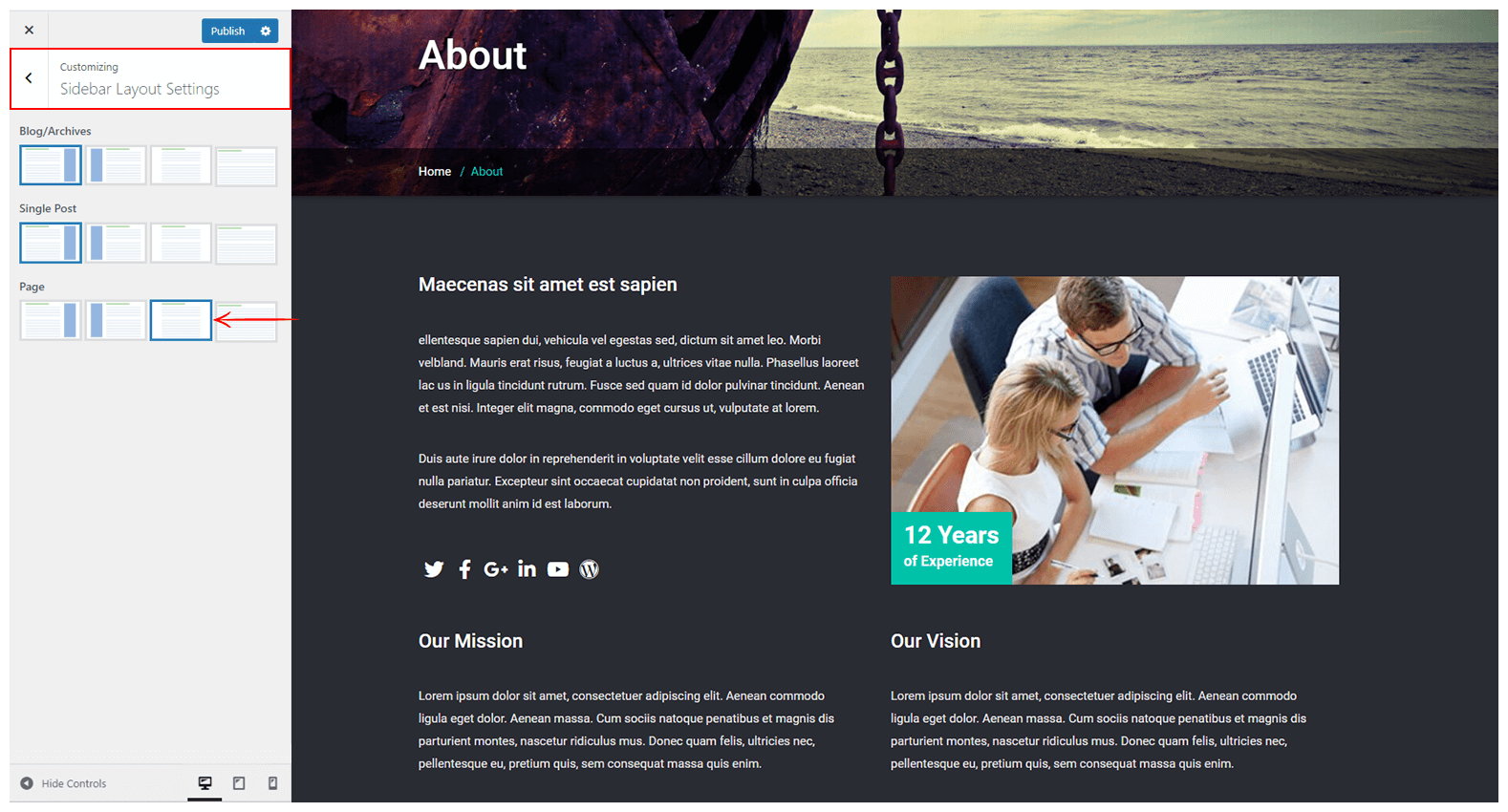 How to manage the Sidebar Layout riti Help Centre