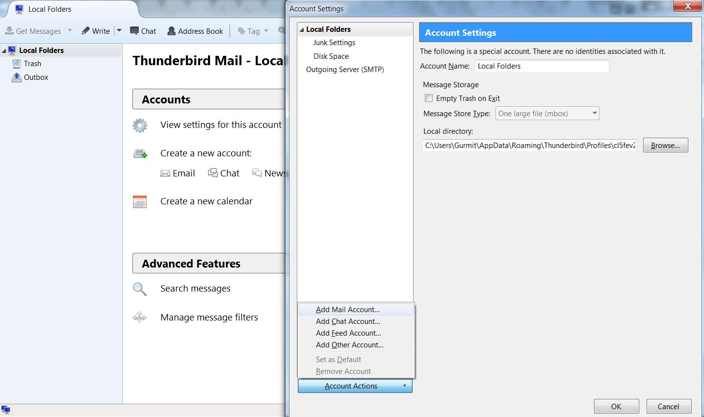 Setting Up Thunderbird Using POP Powered by Kayako Help Desk Software