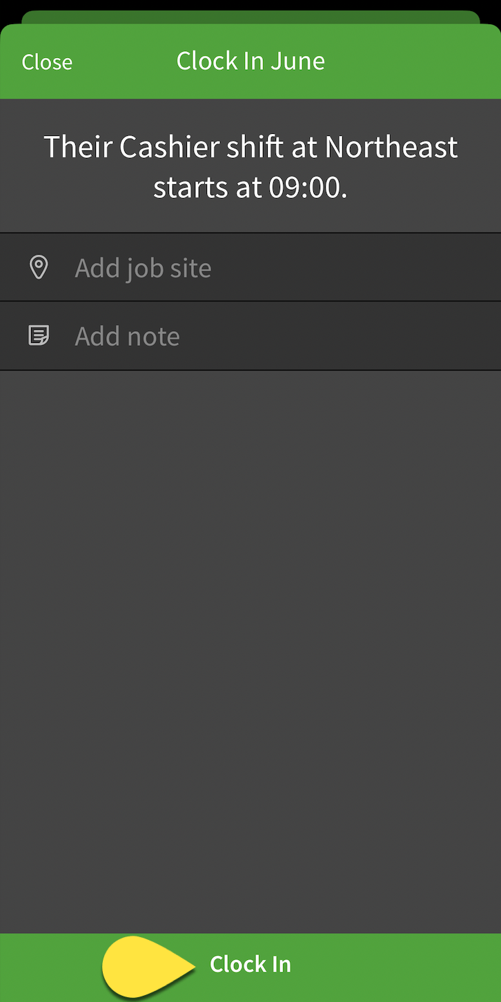 Clocking an Employee In or Out (Scheduling App) When I Work Help Center