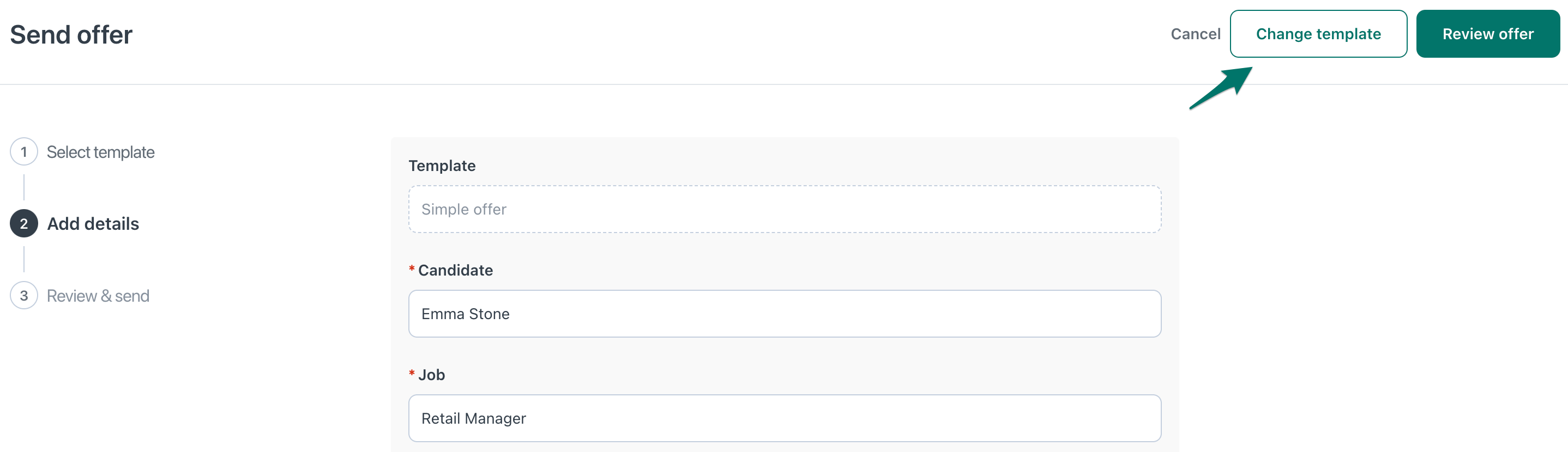 How do I cancel an offer or send an updated offer? Workable Help