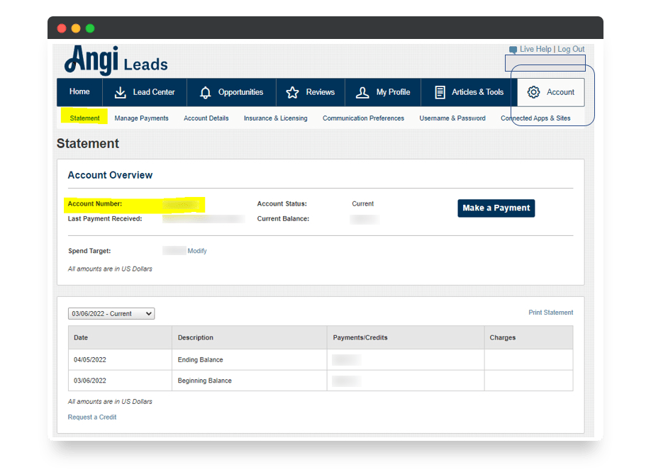 How to find your Angi Leads (HomeAdvisor Pro) ID Workiz