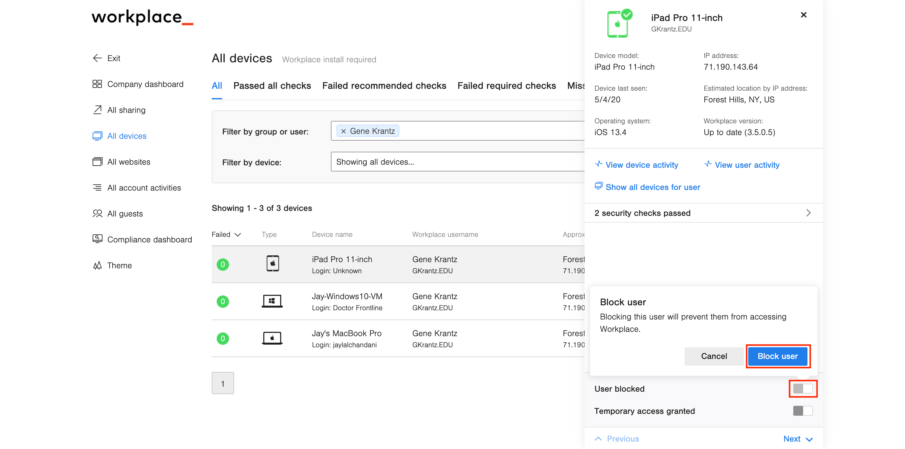 Type In Block User List 2023 Blocking A User From Accessing Workplace – Workplace Help Center