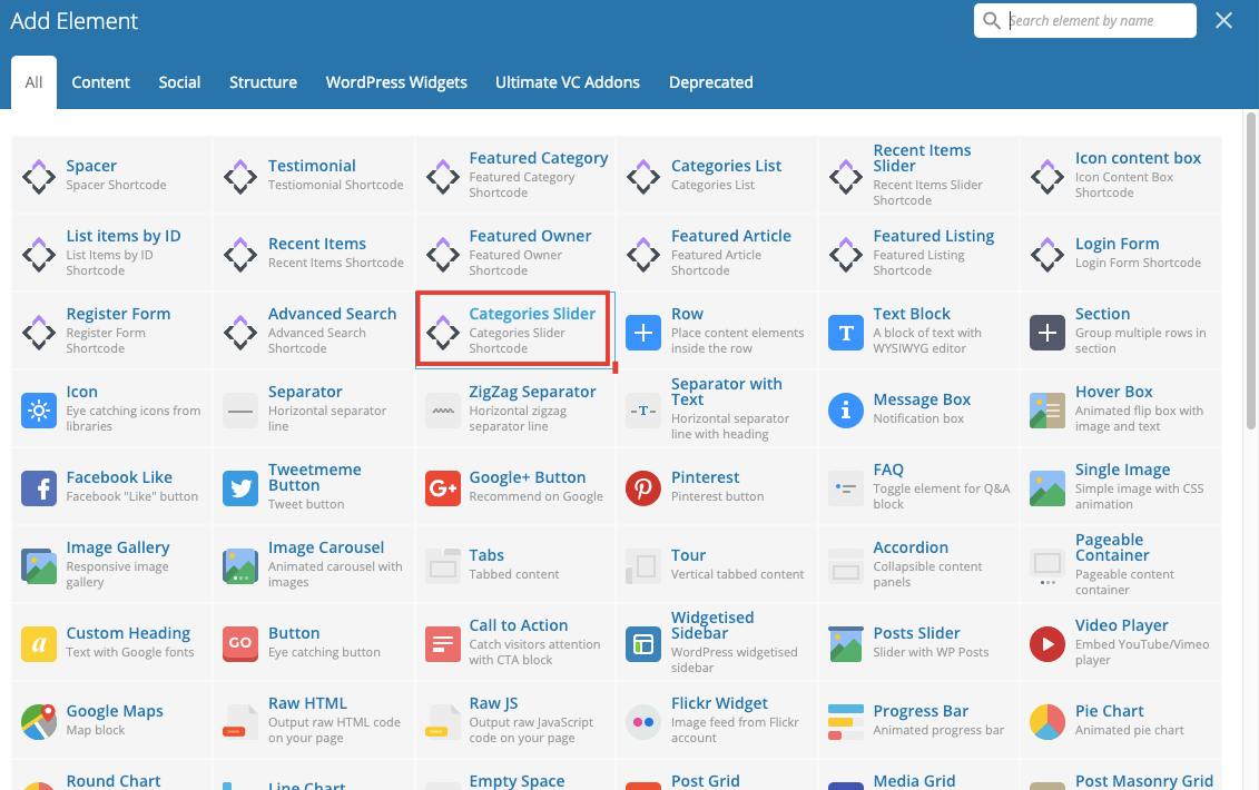 Categories Slider Shortcode WP Rentals Help