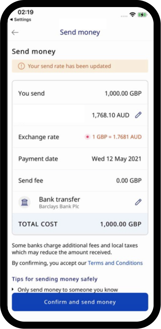 How do I send my first transfer? Xe Help Centre