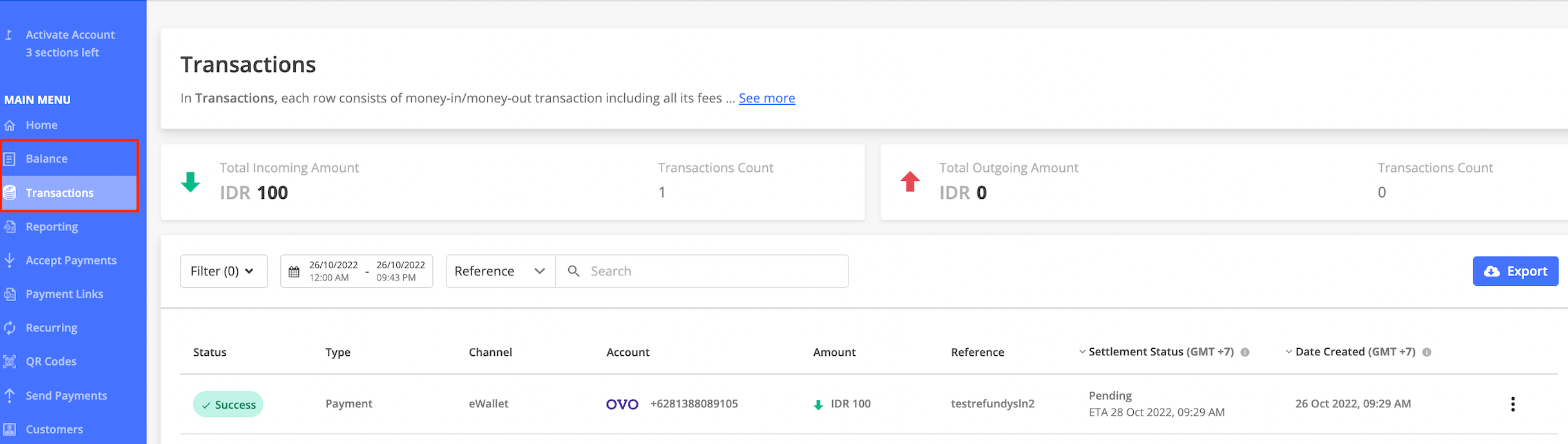 How to Check eWallet Transaction on Xendit Dashboard / Account