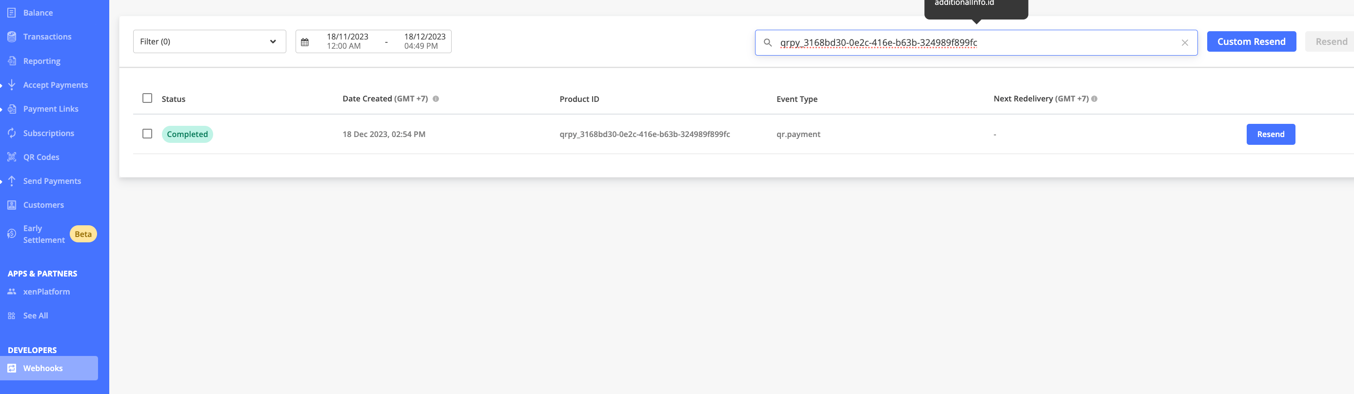 How to check QR Code callback on Xendit Dashboard? Xendit Guide