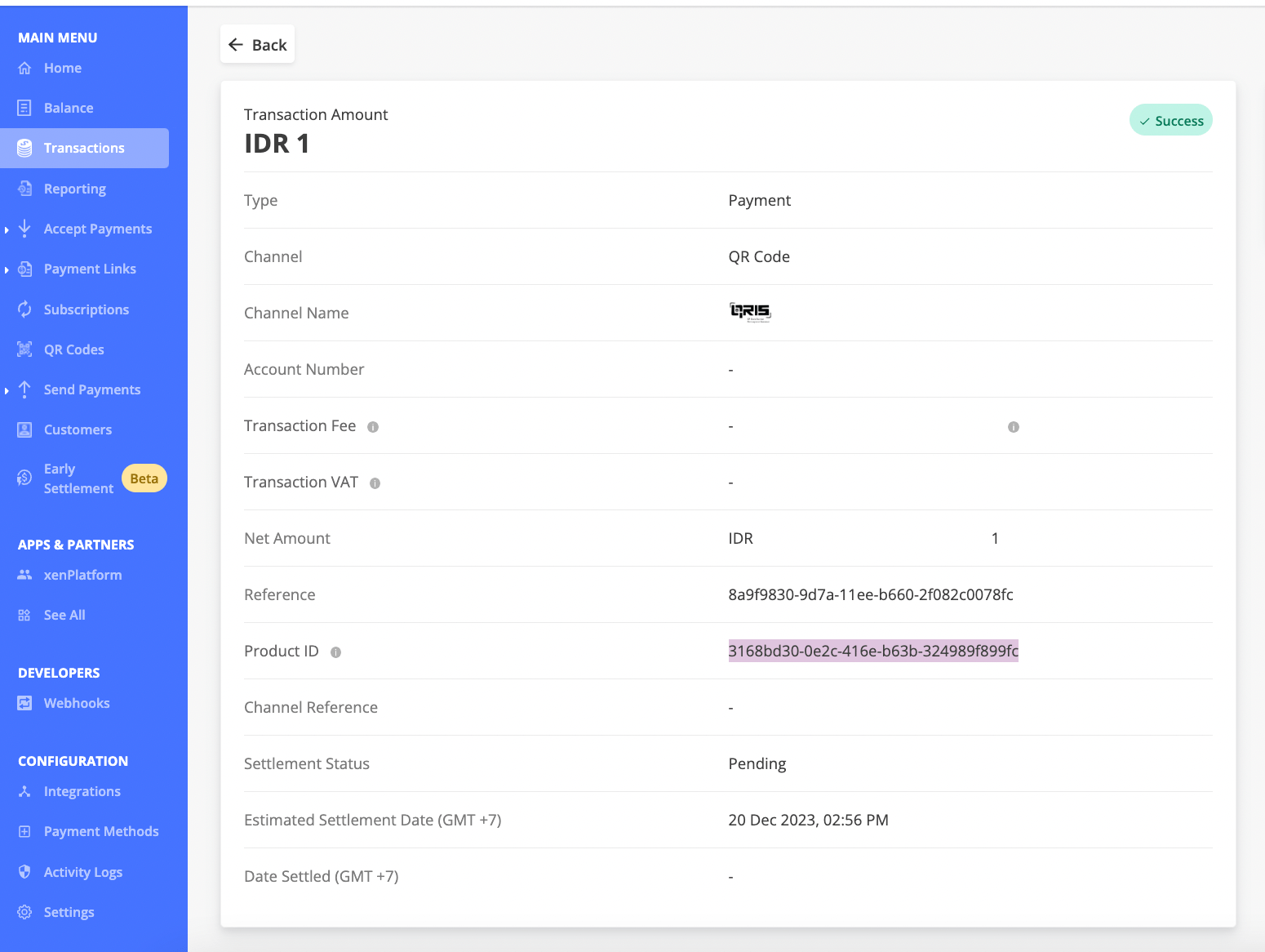 How to check QR Code callback on Xendit Dashboard? Xendit Guide