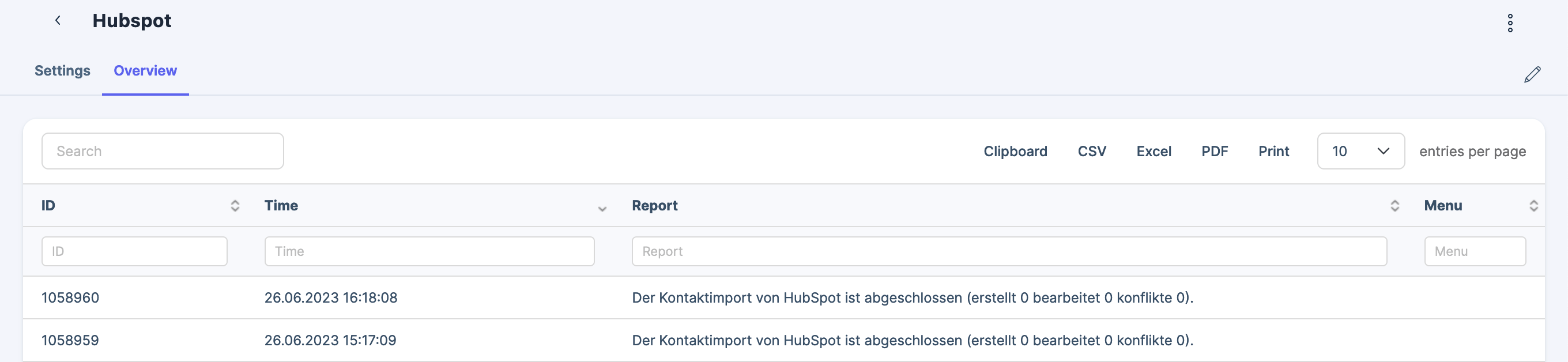 Connecting Xentral to HubSpot Xentral help center