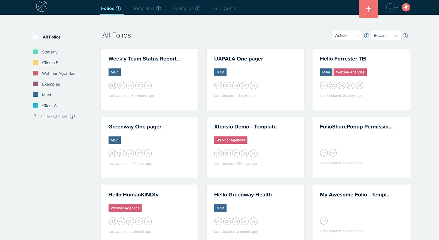 Add folios to folders Knowledge Base Xtensio