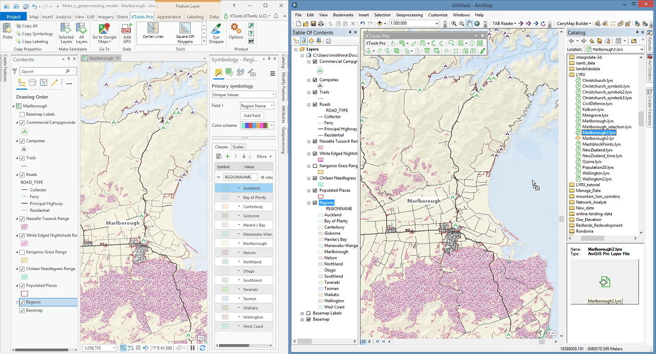 XTools Pro Help Working with ArcGIS Pro layer files