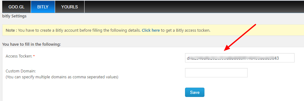 URL Shortener Addon XYZScripts Help