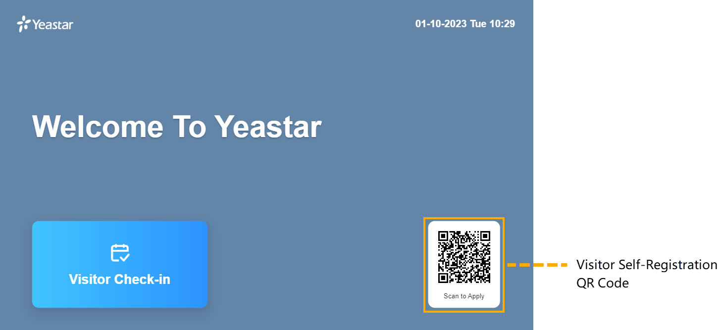 Set up Visitor SelfRegistration Yeastar Workplace Help