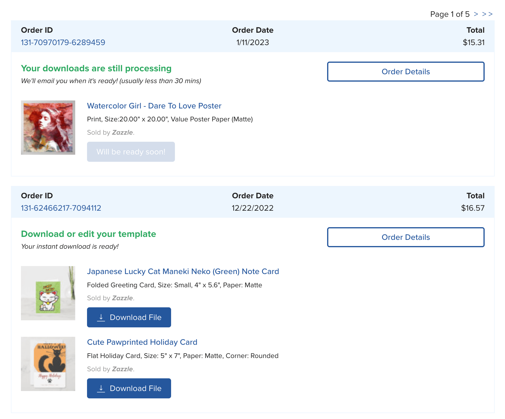 How do I access and download my Instant Download? Zazzle Help Center