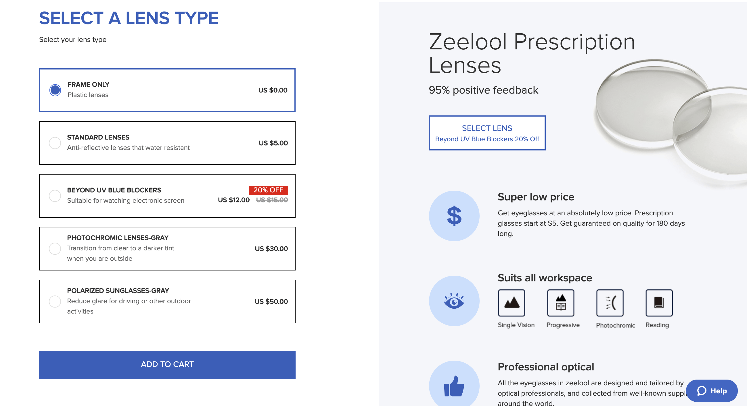 Can I order frames without lenses? Help Center