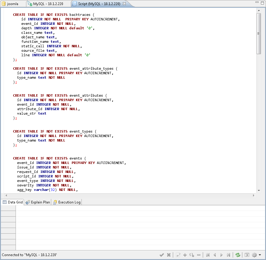 Create table in dbeaver punchfert