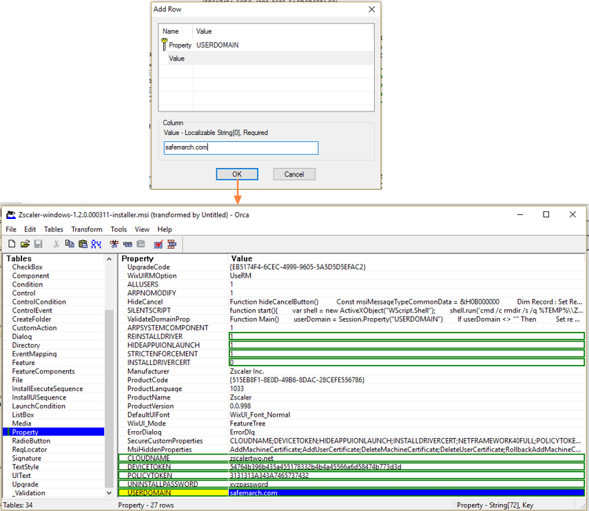 Customizing the Zscaler App with Install Options (MSI) Zscaler