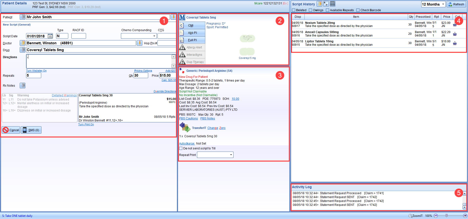 Navigating the Dispensing Screen Z Software