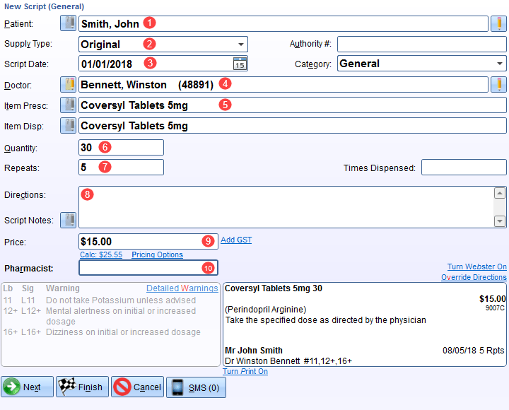 Dispensing Basics Z Software