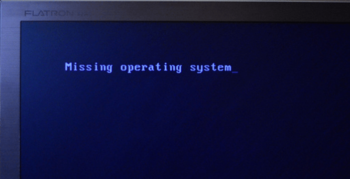 Missing operating system windows 7 что делать? HelpAdmins.ru