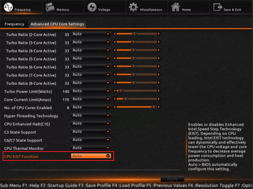 CPU EIST Function что это? HelpAdmins.ru