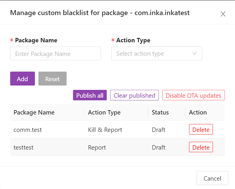 How to use Custom Blacklist feature? AppSealing Help Center