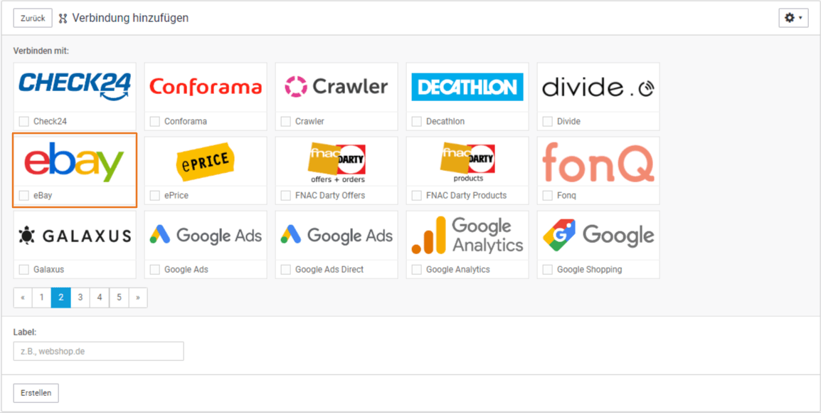Eine eBay API einrichten Channable